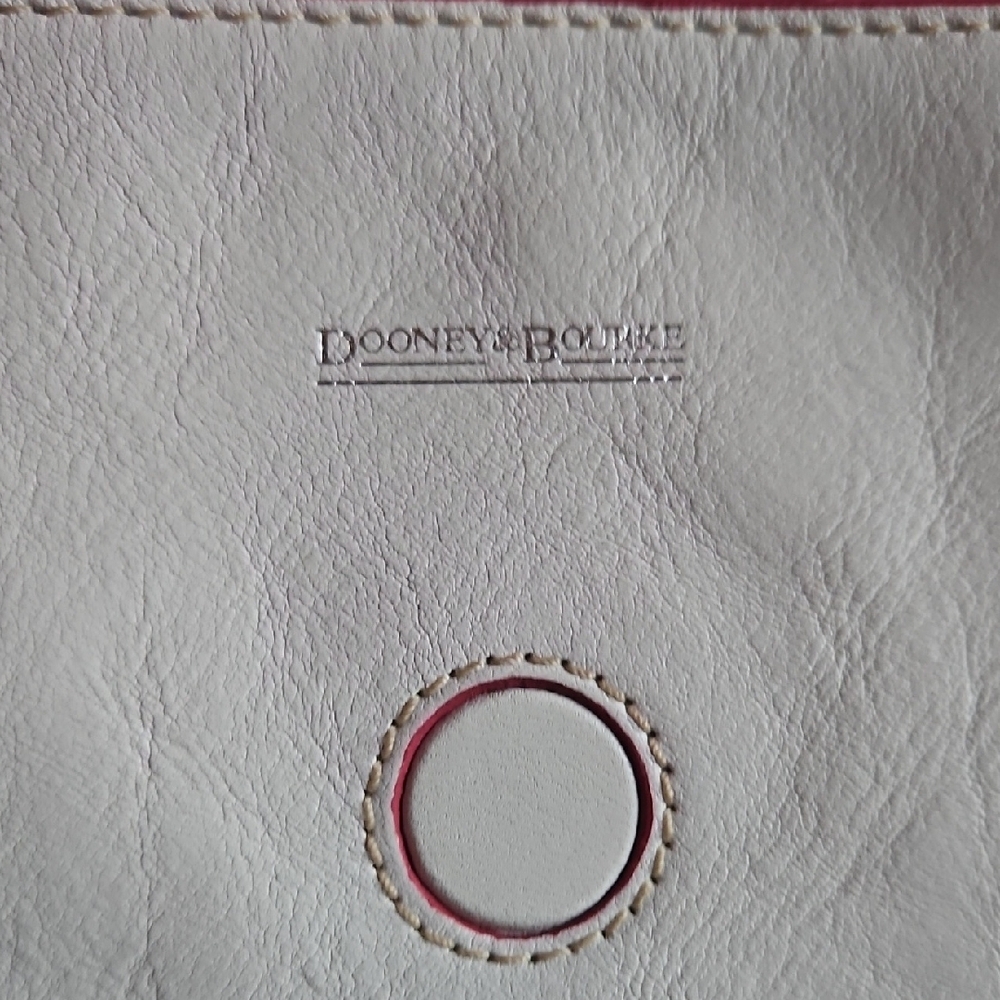 Dooney & Bourke White and Pink Crossbody Bag - Picture 10 of 13